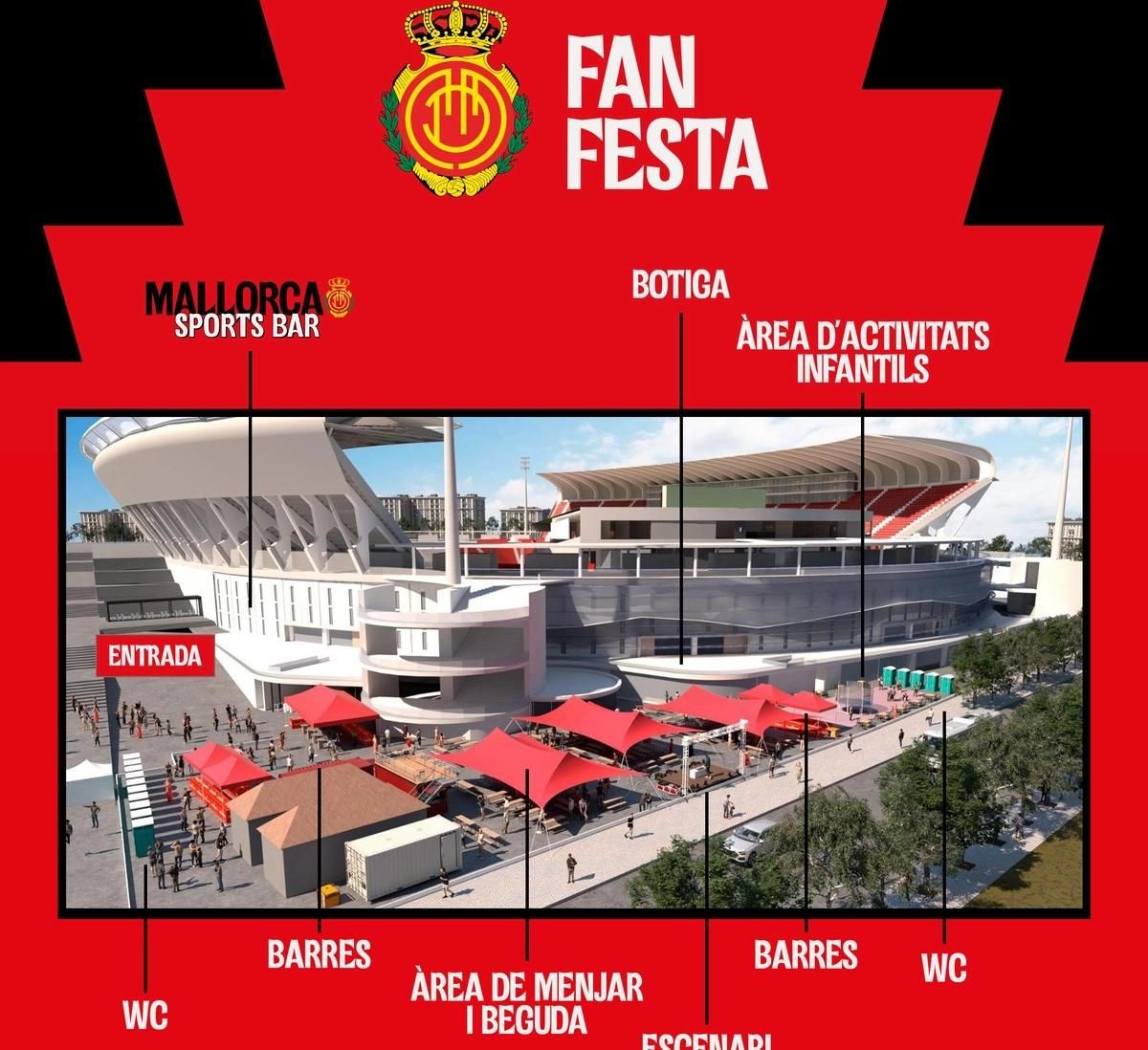 El Mallorca organiza este sábado 12 de octubre una fiesta para los mallorquinistas
