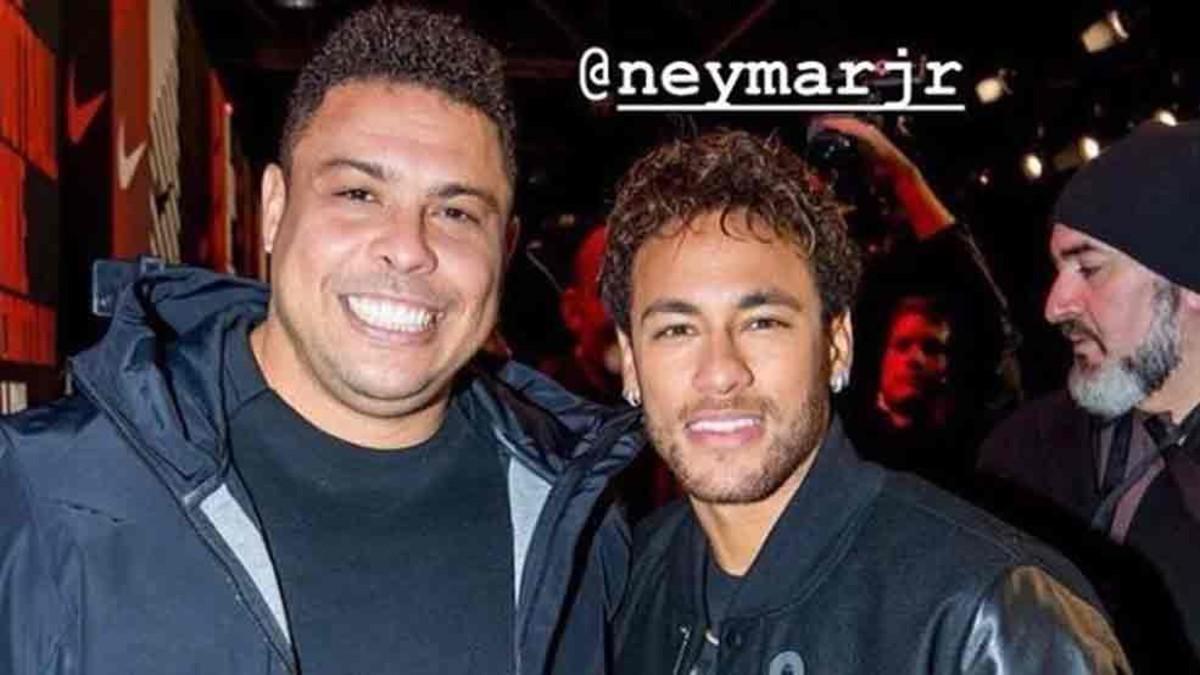 Ronaldo, junto a Neymar, en un acto de Nike en Londres