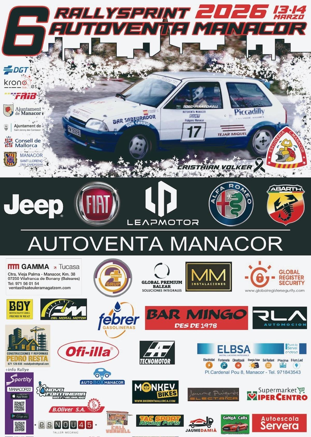 Cartel oficial de la prueba que se celebrará el 13 y el 14 de marzo.