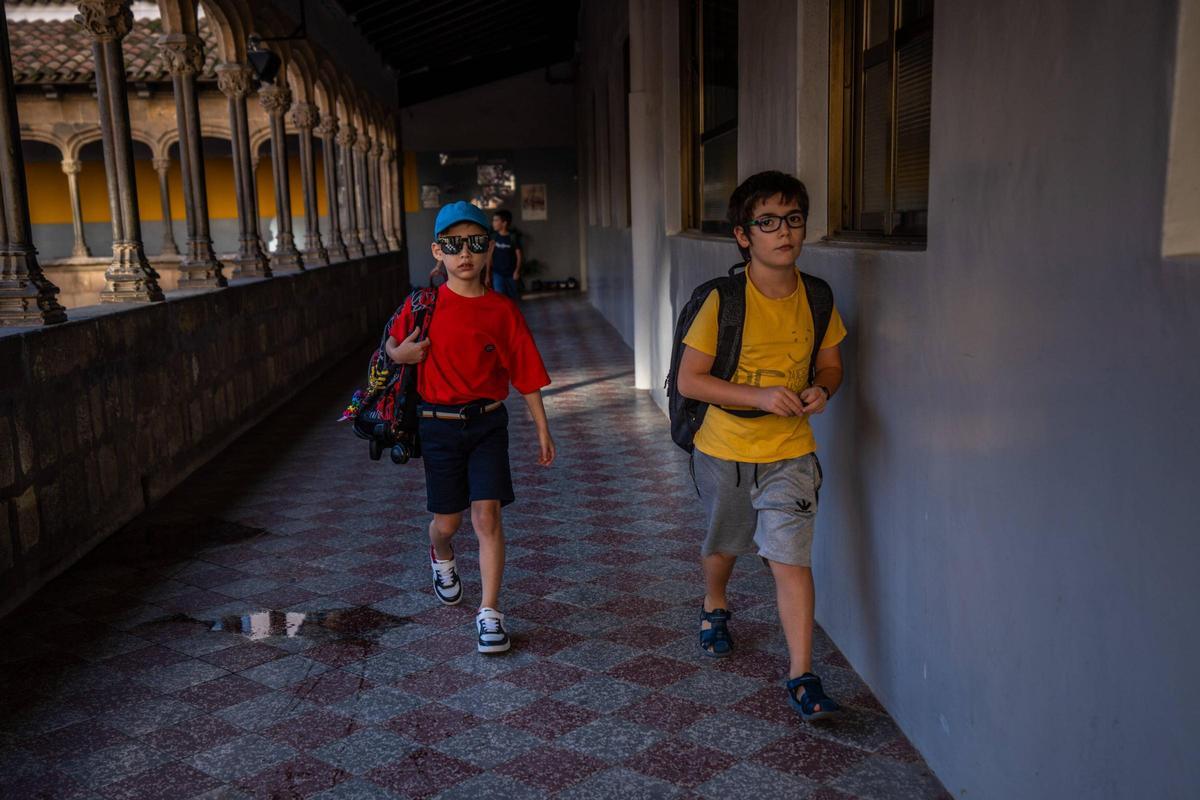 Vuelta al cole en la Escola Pia Sant Miquel de Barcelona