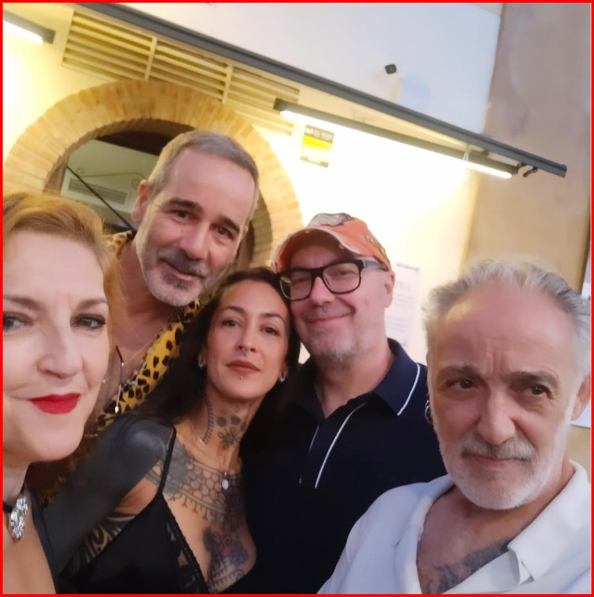 Con Roberto García Alix y Julián.