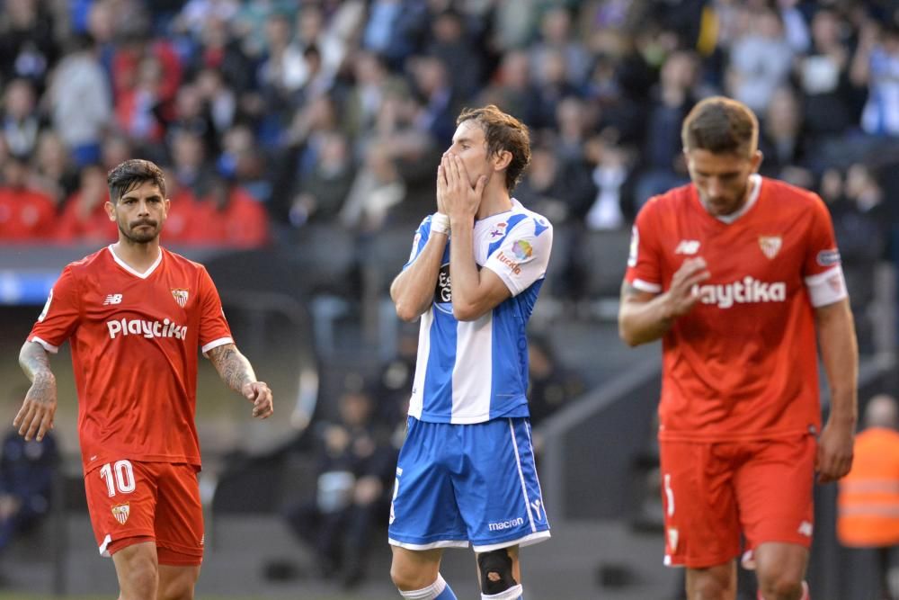 El Dépor no pasa del empate ante el Sevilla