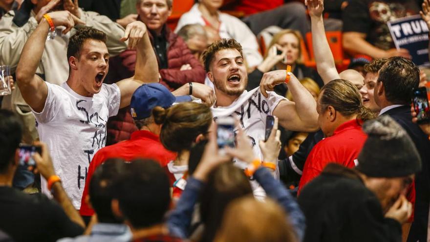 Protestas en Chicago por un mitin de Trump