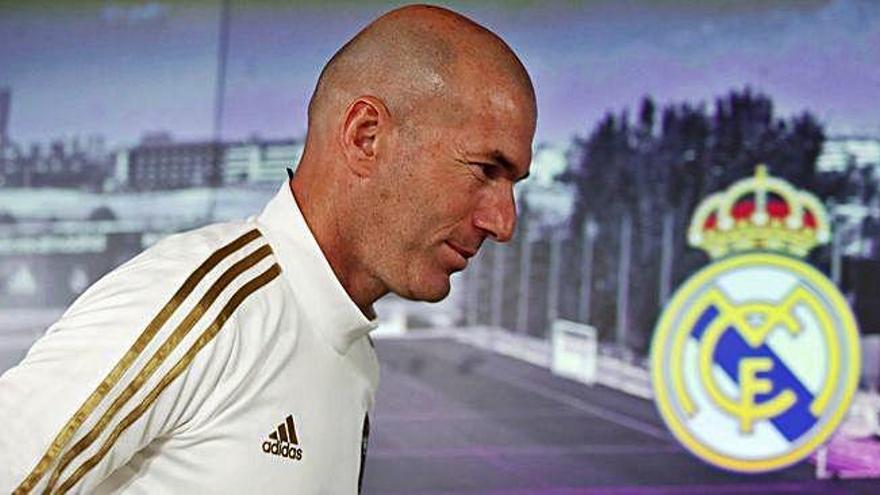 Zidane, en sala de prensa.