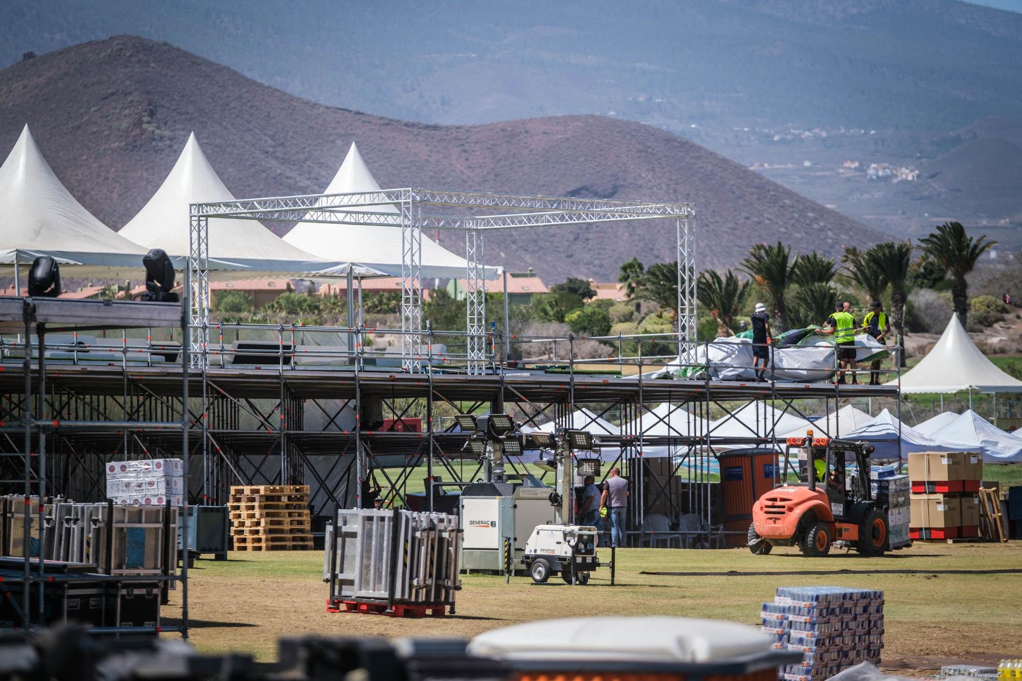 Escenario del festival de reguetón en San Miguel de Abona