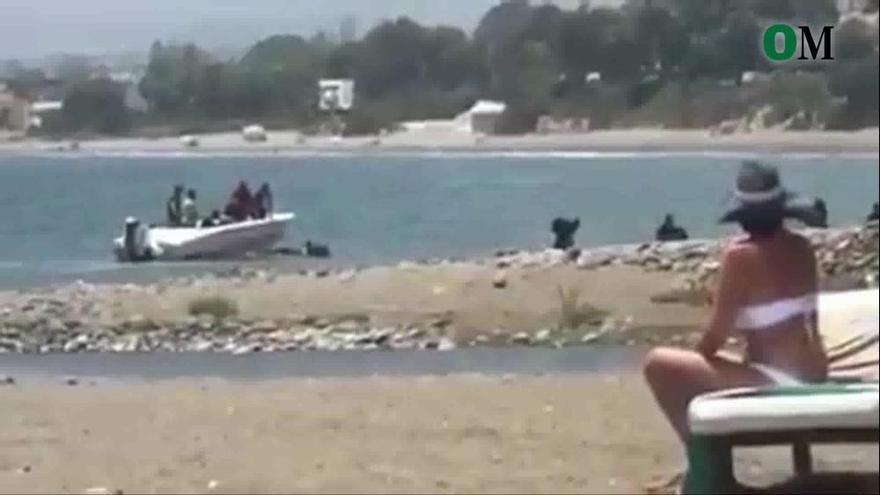 Alijo de droga a plena luz del día en la playa del Saladillo