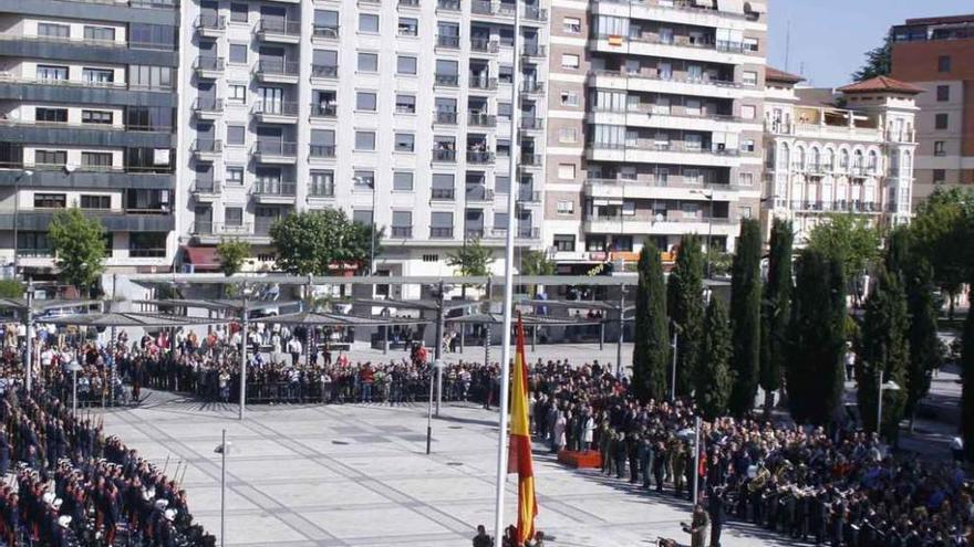 Homenaje a la bandera realizada en La Marina en 2009.