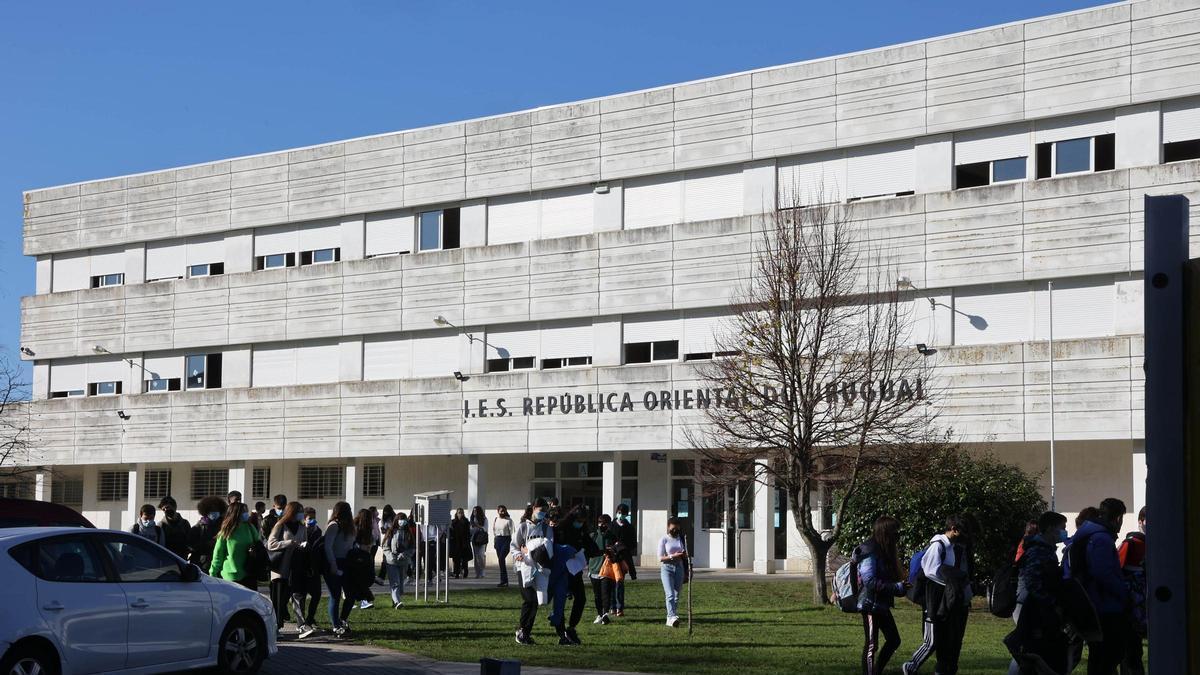 Salida de alumnos del IES República Oriental do Uruguai (ROU) en una imagen de archivo