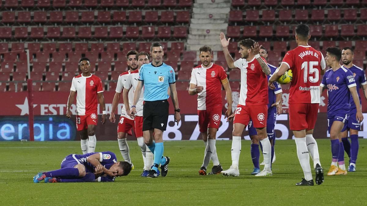 Alejandro Muñiz Ruiz, en un Girona-Sporting de fa dues temporades a l&#039;estadi.