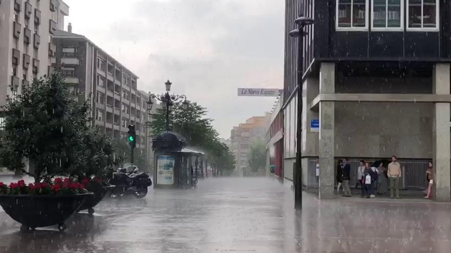 Tormenta en Oviedo