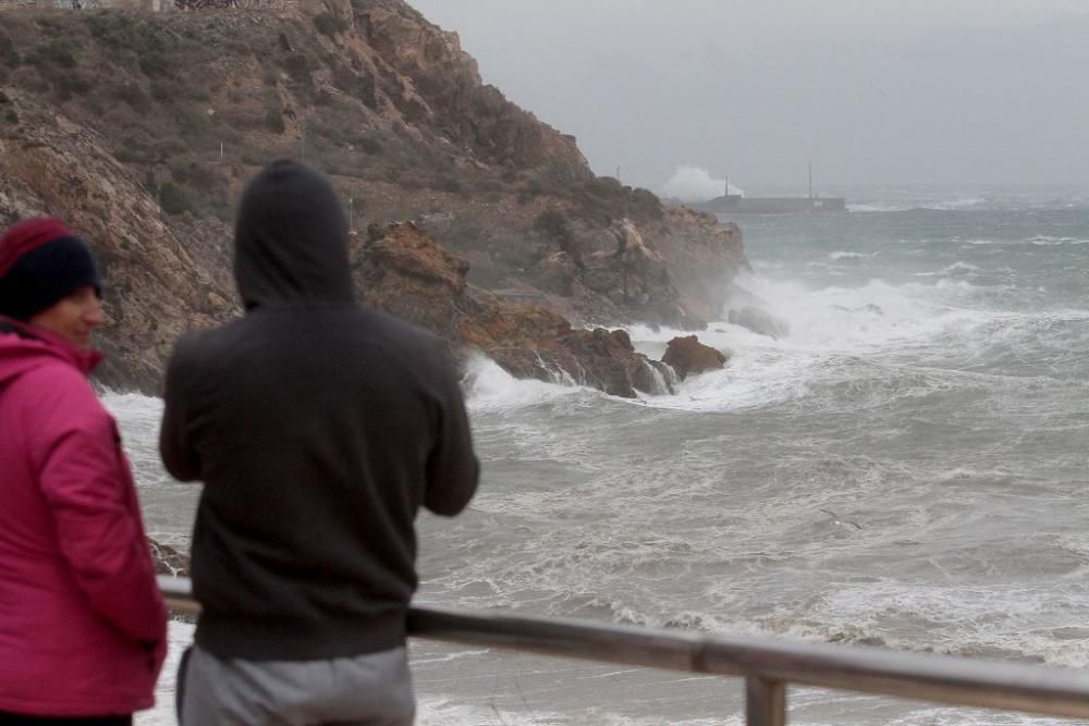 La borrasca Ana, a su paso por Cartagena