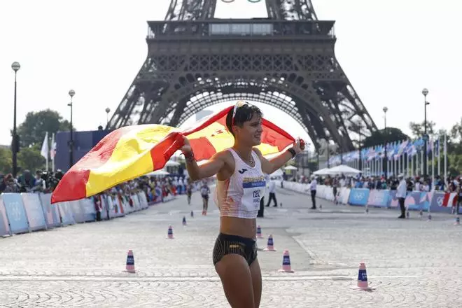 Las carreras masculina y femenina de 20 km marcha de los Juegos Olímpicos, en imágenes