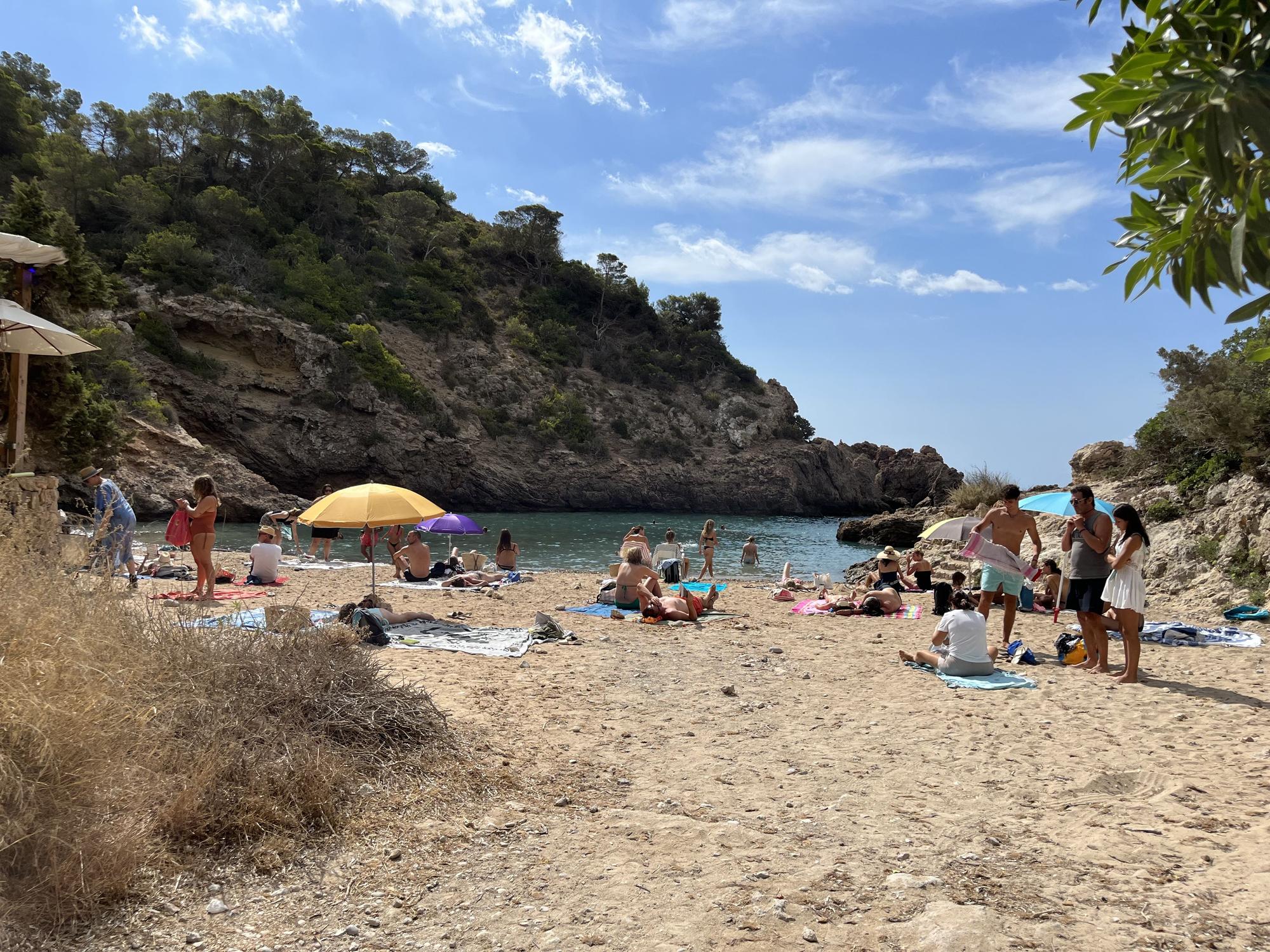 Hundimiento del yate en Ibiza: «Un trabajo muy duro» entre la posidonia de s’Estanyol