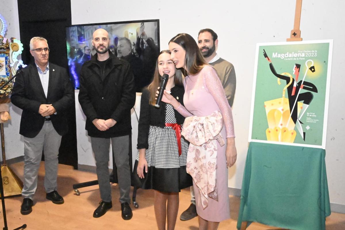 Las reinas, Selene Tarín y Alejandra Sáez, este jueves en la presentación del cartel.