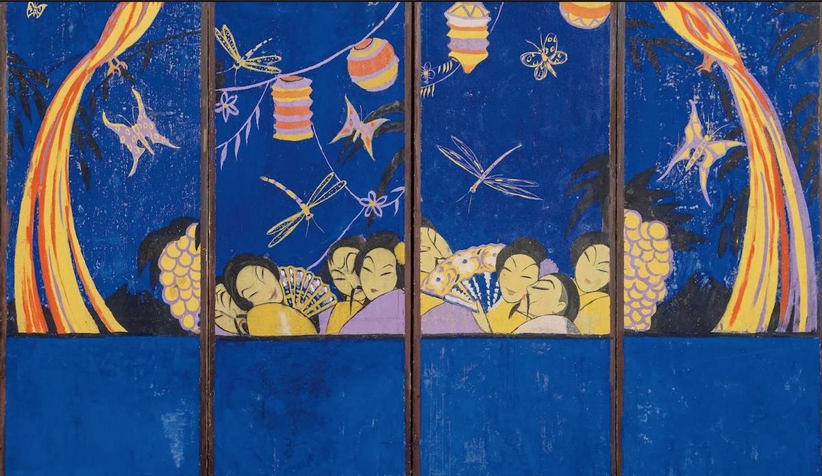 El paravent d'estil oriental pintat per Dalí quan tenia 19 anys ja és a Figueres