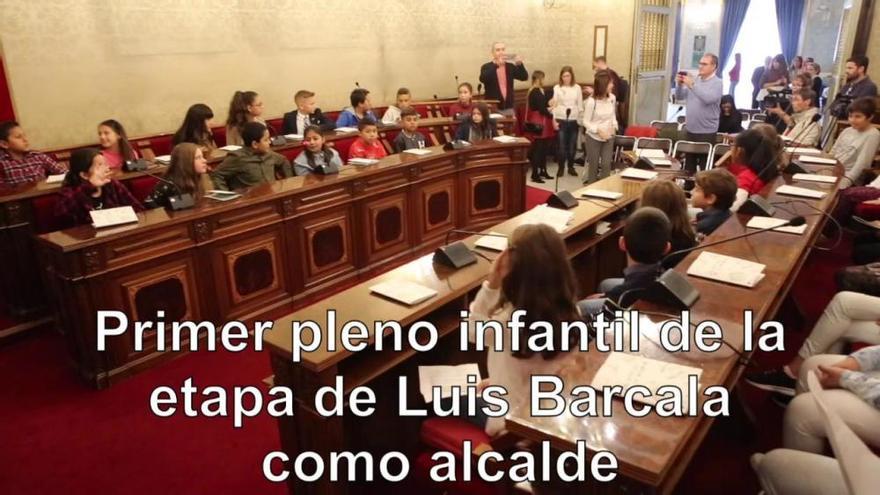 Primer pleno infantil de la etapa de Luis Barcala como alcalde