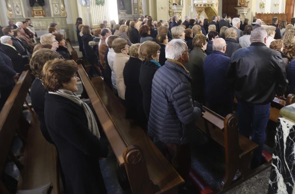 Carlet misa funeral de Alberto Primo marido de Mar