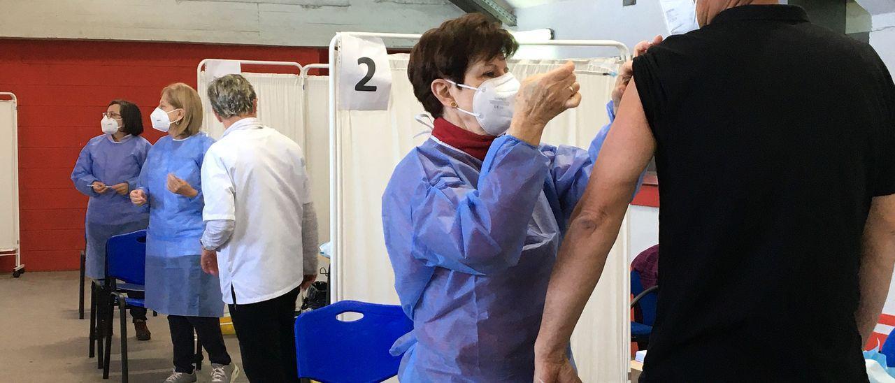 Campaña de vacunación en El Molinón