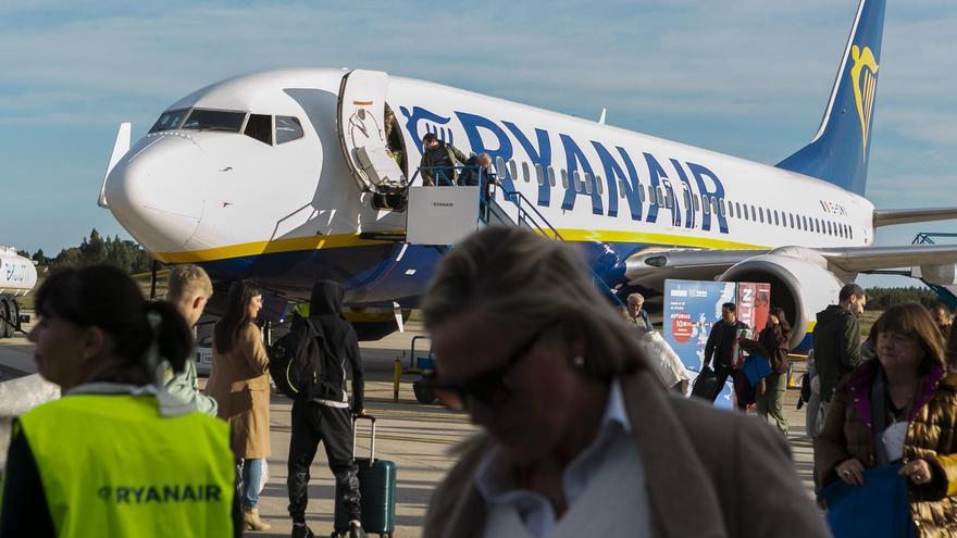 Ryanair se estrena en Asturias con una ocupación del 96% en la primera conexión con Dublín