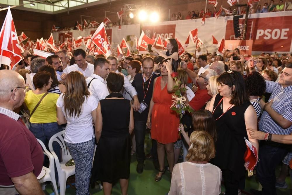 Mitin de Pedro Sánchez en Murcia