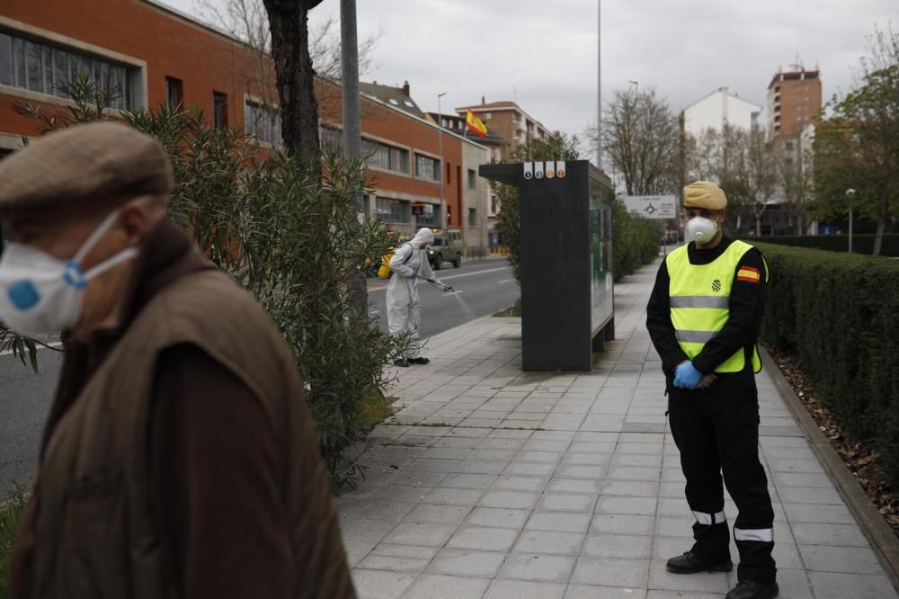 La UME se despliega por Zamora ante la crisis por coronavirus