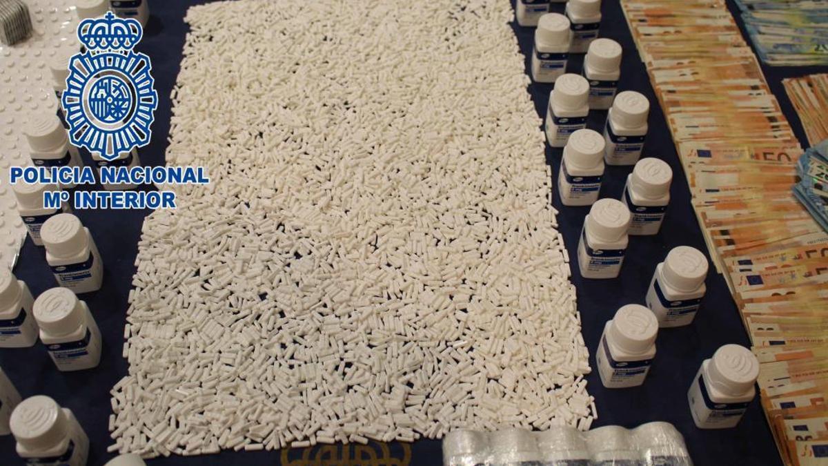 Pastilles de benzodiacepines intervingudes per la Policia Nacional