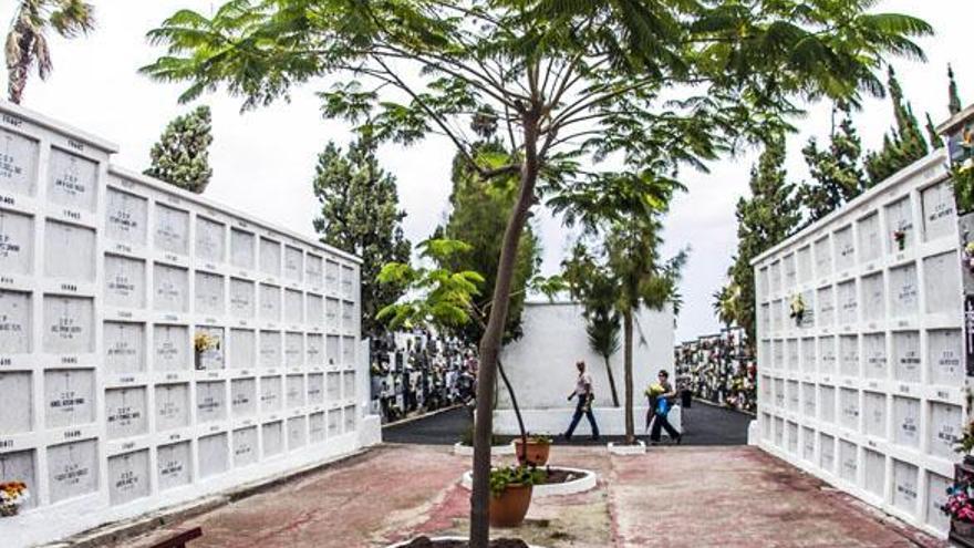 Nichos de españoles que fueron trasladados desde el cementerio de El Aaiún al de San Lázaro. | josé carlos guerra