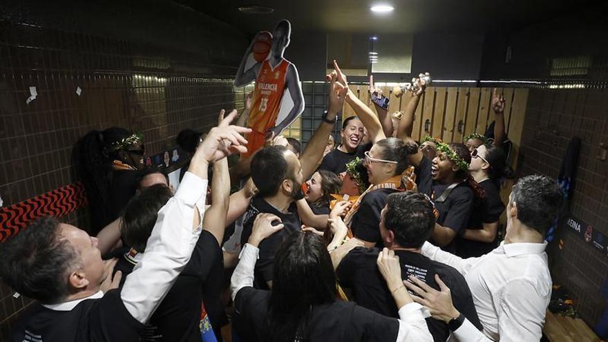 Así se vivió la fiesta en el vestuario del Valencia Basket