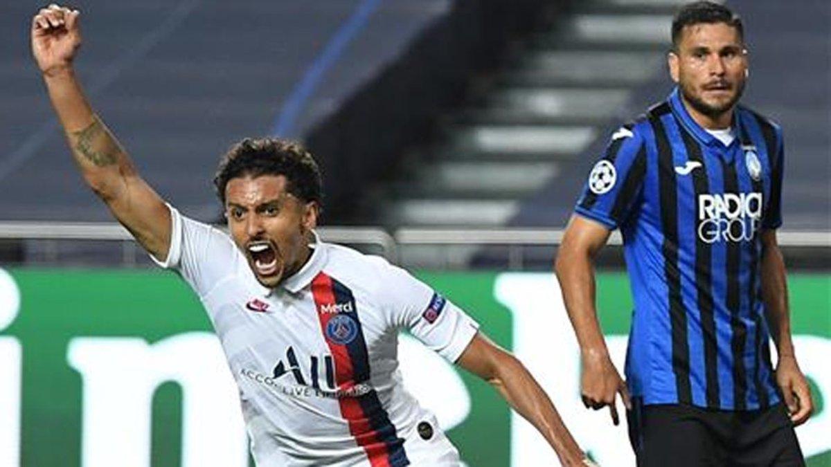 Marquinhos anotó el tanto del empate para el PSG ante la Atalanta