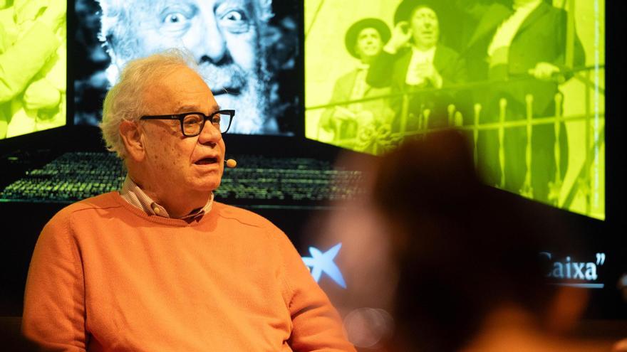 José Luis García-Berlanga durante la presentación de la exposición 'Interior Berlanga. Cine, vida y humor'
