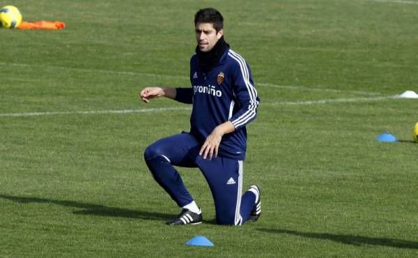 Entrenamiento del lunes del Real Zaragoza