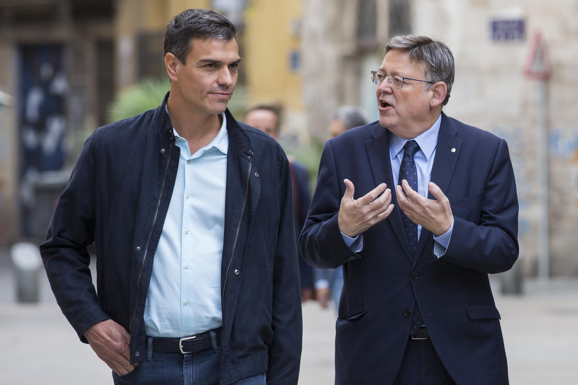 Pedro Sánchez y Ximo Puig, en una foto de archivo.