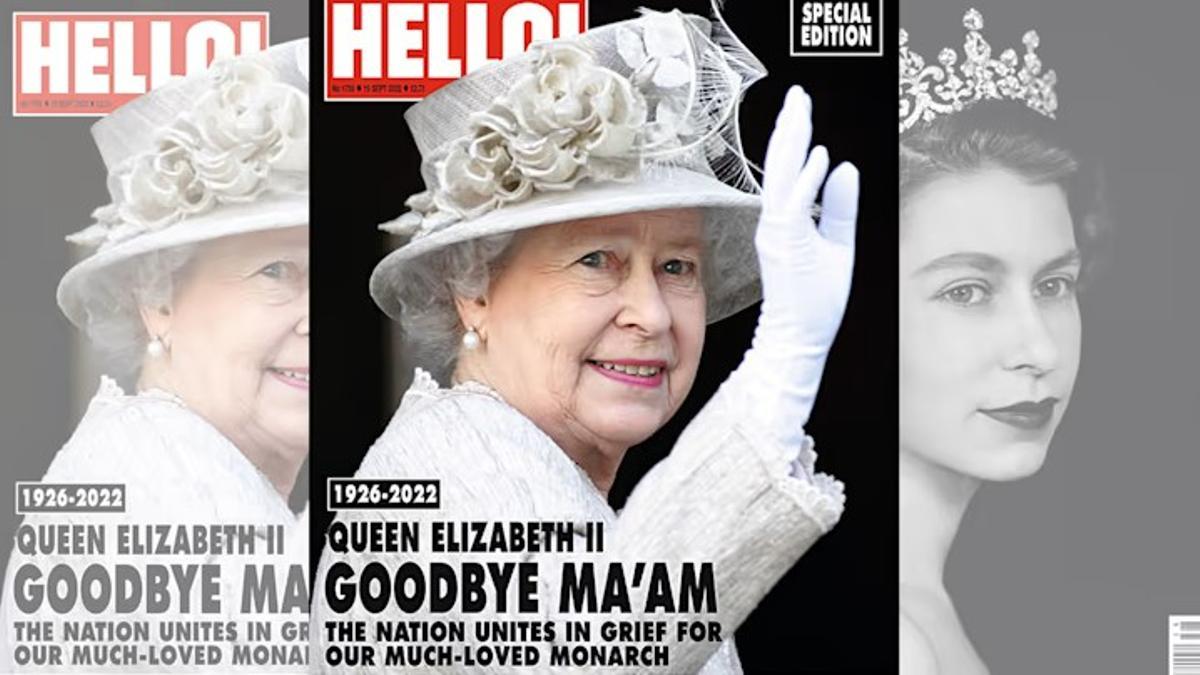 Edición especial de la revista ¡Hello!' por fallecimiento de Isabel II, publicada en papel el viernes 9 de septiembre de 2022.