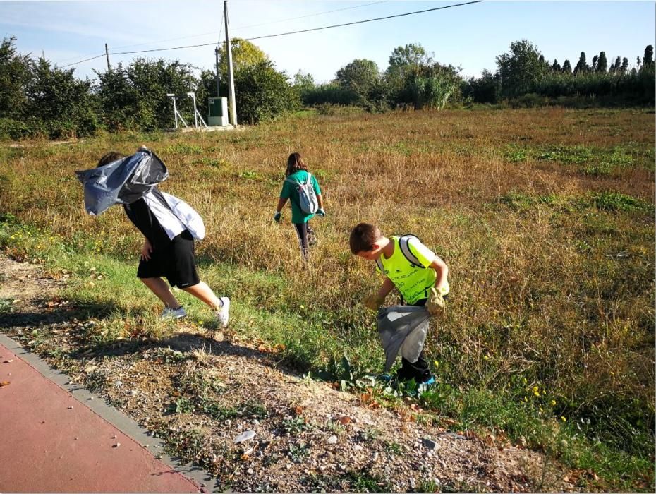 Recollida de plàstics a Vilamalla