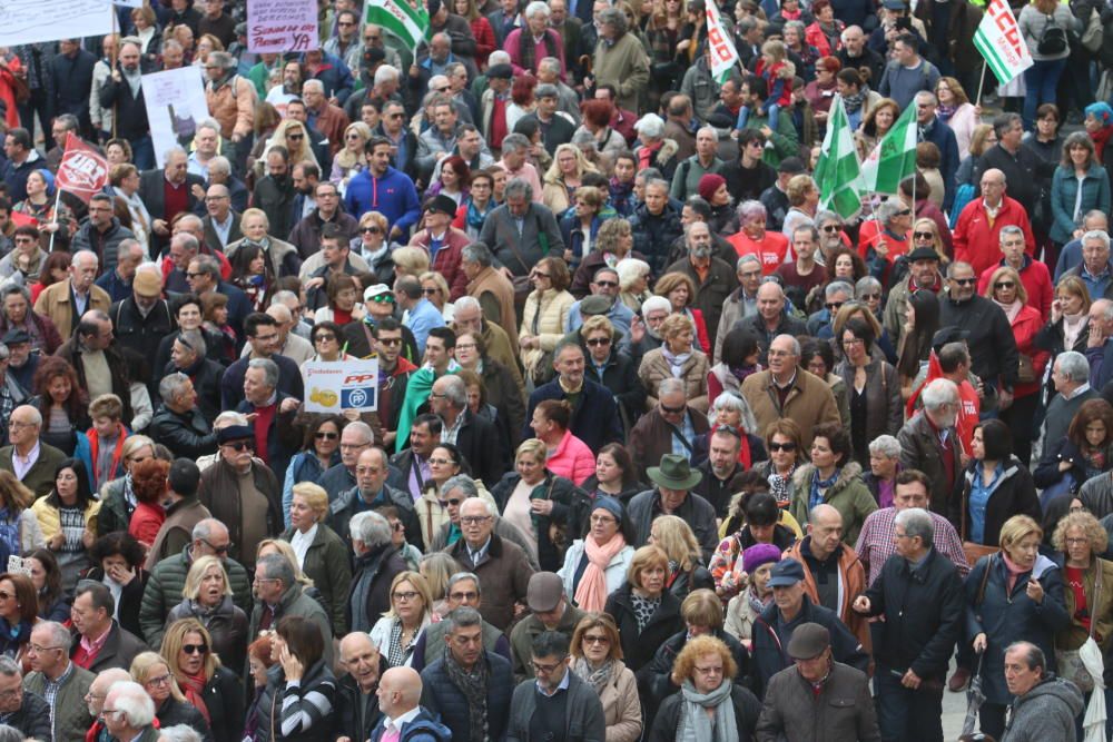 Concentración en Málaga por unas pensiones "dignas"