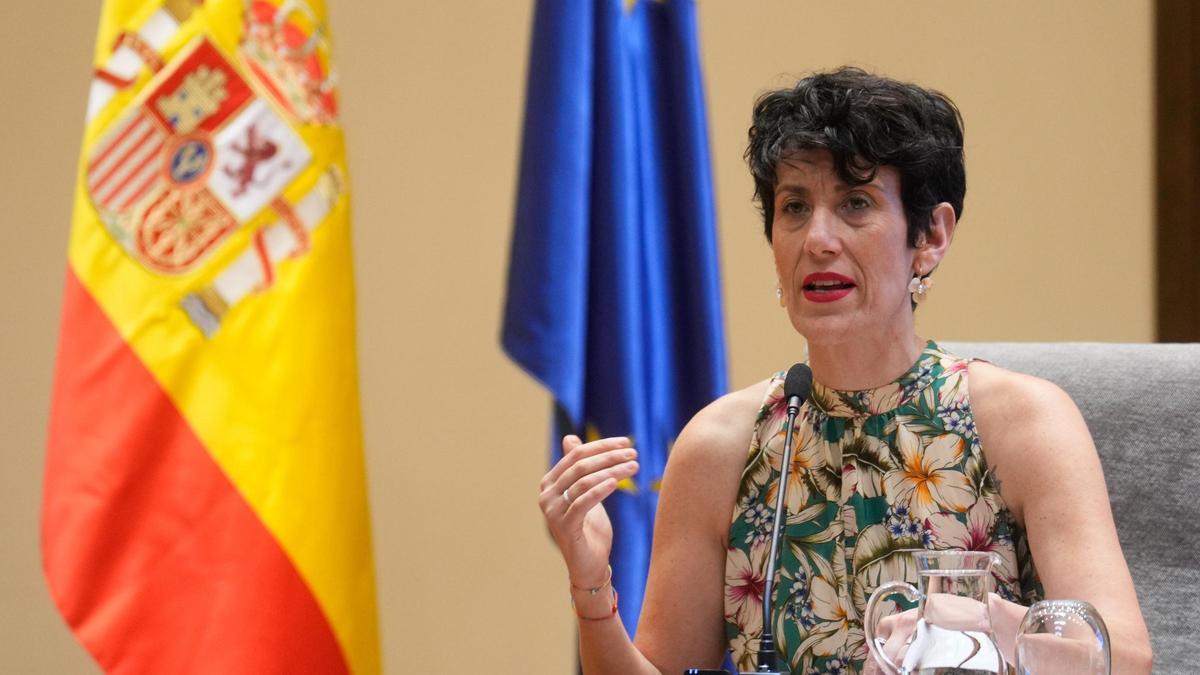 La ministra de Inclusión, Seguridad Social y Migraciones, Elma Saiz, preside la Conferencia Sectorial de Inmigración.