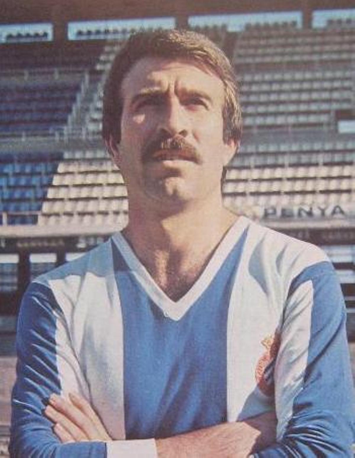 Rafael Granero, con la camiseta del Espanyol.