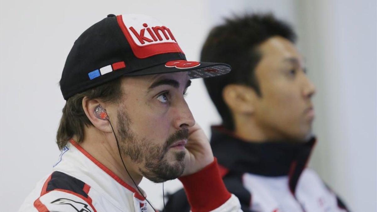 Fernando Alonso con el equipo Toyota