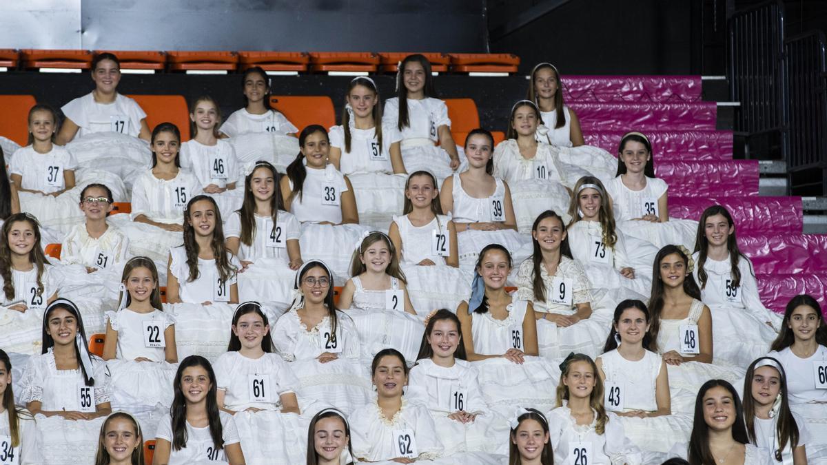 Candidata durante el ensayo de la gala de la Fonteta