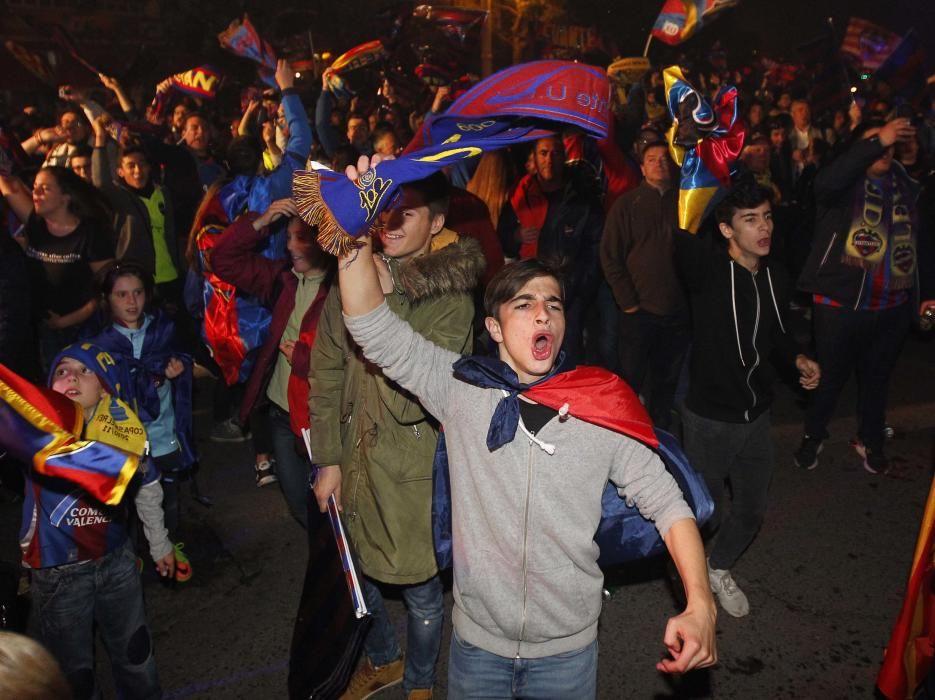 Así celebra el ascenso la afición del Levante UD