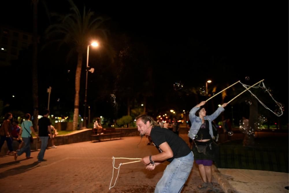 Celebración en Murcia del triunfo del Madrid