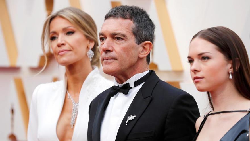 Antonio Banderas, Nicole Kimpel y Stella Banderas.