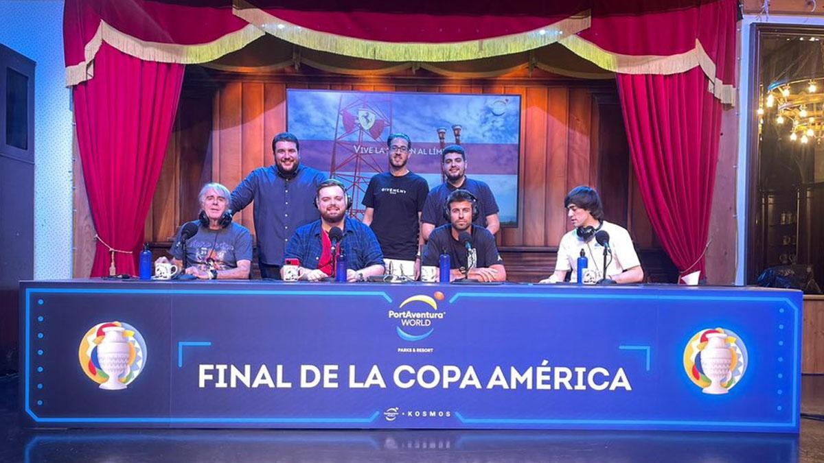 Los protagonistas del streaming previo a la final de la Copa América desde PortAventura