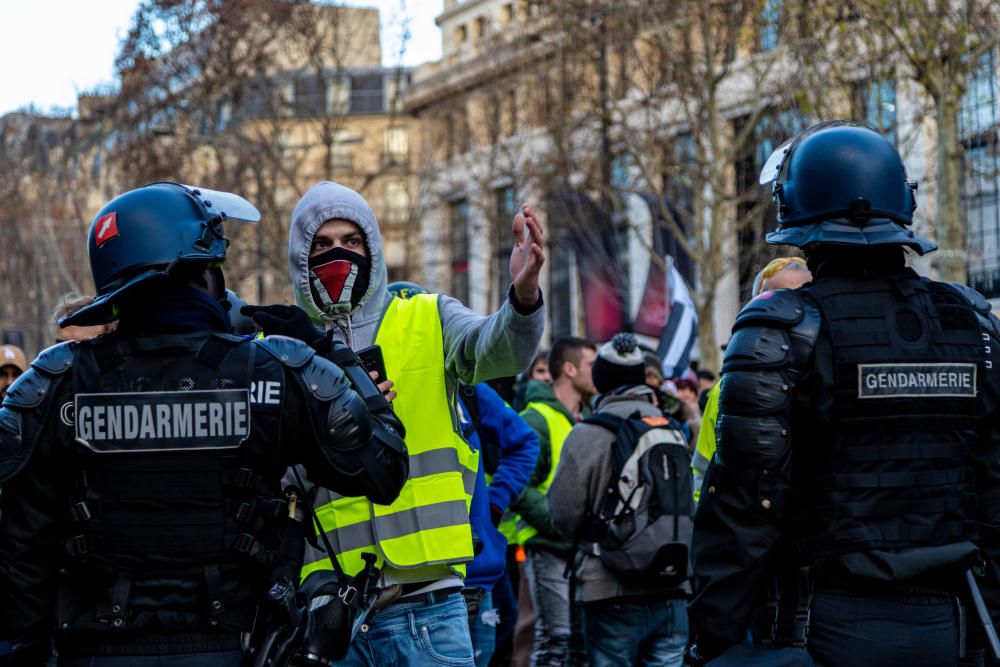 Protesta de los 'chalecos amarillos' en París