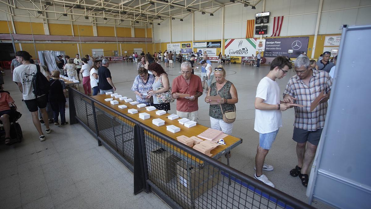 Votacions a les últimes eleccions generals, el juliol de 2023, a Girona.