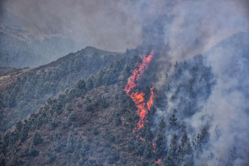 Incendio en Llanes