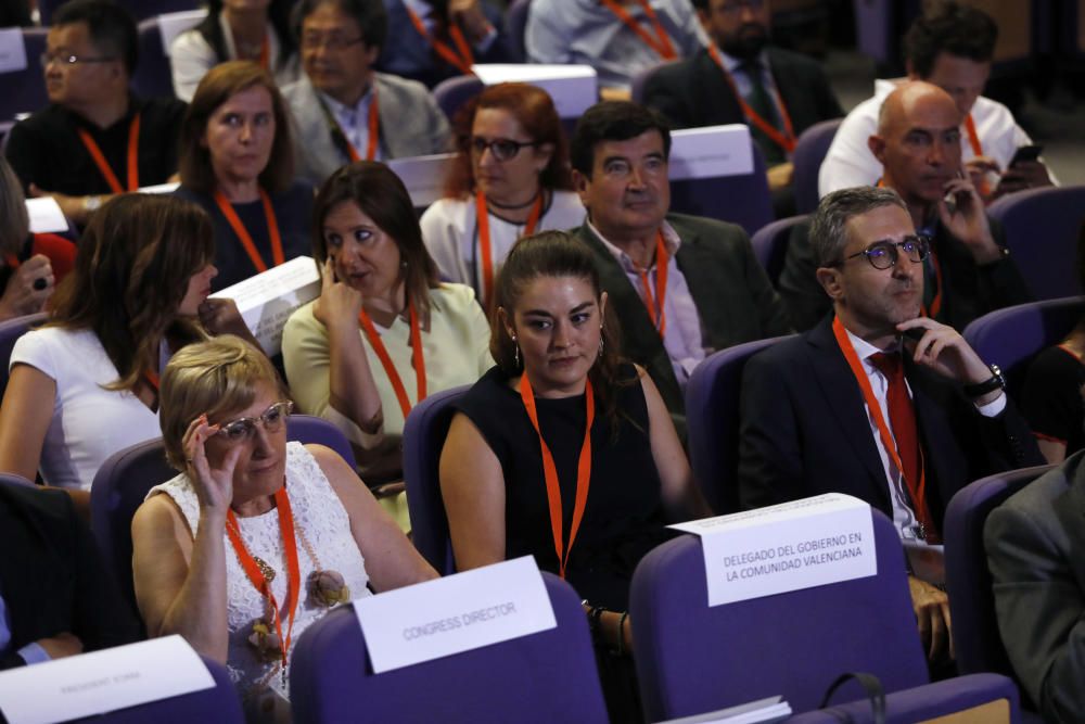 Instante de la inauguración en València del International Congress on Industrial and Applied Mathematics.