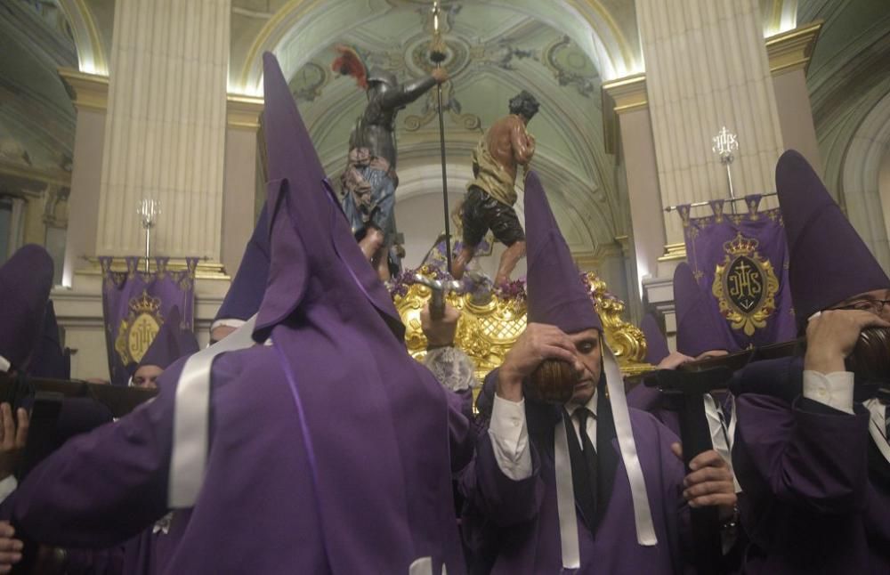 Murcia se queda sin la procesión de los 'salzillos' por la lluvia