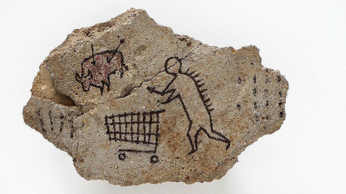 El British Museum expone un Banksy que el artista coló como una obra de arte rupestre