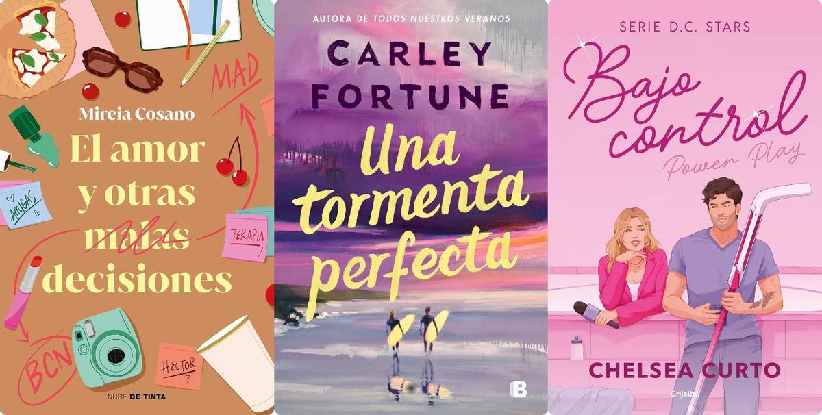 Novelas románticas de Mireia Cosano, Carley Fortune y Chelsea Curto